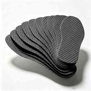 Semelles de chaussures jetables respirantes en charbon de bambou noir, absorbant la transpiration, remplaçables pour la randonnée et les activités de plein air - Product Image 1