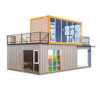 Conteneur d'expédition intelligent de 40 pieds maison de bureau maison préfabriquée de luxe maison de maître préfabriquée pour la croatie espagne allemand