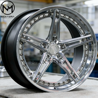 Jantes en alliage Maxtera forgées sur mesure S17-03, style 3 pièces, pour voitures particulières Porsche 911, BMW M3 M4 X5, Camaro, Corvette, Mustang