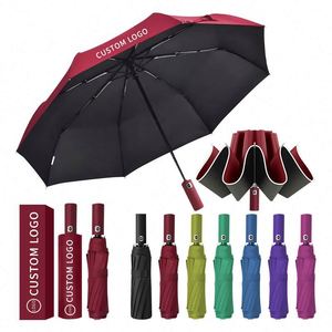 Wholesale 21 Inch 8k <b>Plastic</b> Handle Straight Umbrellas Cheap Clear Windproof Folding Umbrella for the Rain with Logo - Product Image 5
