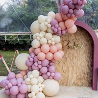 Toptan Mat Lateks Balon Zinciri Paketi Doğum Günü Partisi Süslemeleri Tatil Düzenlemeleri Garland/Balon Kombinasyon Setleri