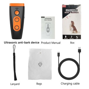 Ultrasonic <b>Dog</b> Trainer Handheld Bark Control Device With Twin <b>Lights</b> Flash Three Speed Frequency Conversion Easy To Carry - Product Image 4