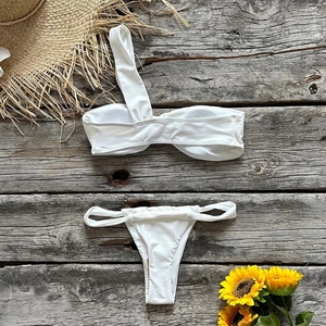 Nouveau Sexy taille basse Bikini ensemble solide une épaule string maillots <span class=keywords><strong>de</strong></span> <span class=keywords><strong>bain</strong></span> femmes <span class=keywords><strong>maillot</strong></span> <span class=keywords><strong>de</strong></span> <span class=keywords><strong>bain</strong></span> maillots <span class=keywords><strong>de</strong></span> <span class=keywords><strong>bain</strong></span> maillots <span class=keywords><strong>de</strong></span> <span class=keywords><strong>bain</strong></span> Biquini été brésil - Product Image 2