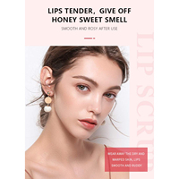 Gommage pour les lèvres rose, naturel, blanchissant, bio, végan, soin des lèvres, marque privée