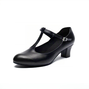 Chaussures de danse pour femmes, modèle T Teacher Character Dance, semelle en daim, talons pour danse latine, salsa et ballroom - Product Image 5