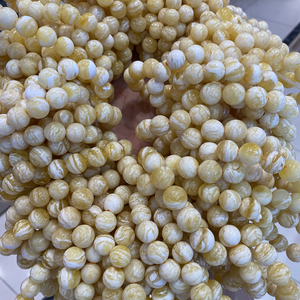 Ambra naturale baltica Russia ambra di alta qualità bianco tigre pelle grano braccialetto diametro 12-14mm ambra perline rosario perline - Product Image 4