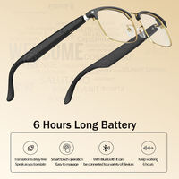 Lunettes de traduction BT multifonctionnelles avec casque intégré, permettant d'écouter de la musique, de passer des appels, de prendre des photos, traducteurs intelligents IA