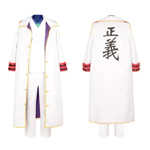 Baige un pezzo Cosplay vestito di Halloween uniforme di natale Anime mantello di ammiraglio