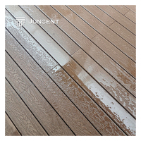 Système de terrasse carrée en WPC ignifuge - Planches de qualité commerciale 140x22mm - Écologiques, emboîtables, résistantes à l'eau salée pour zones côtières