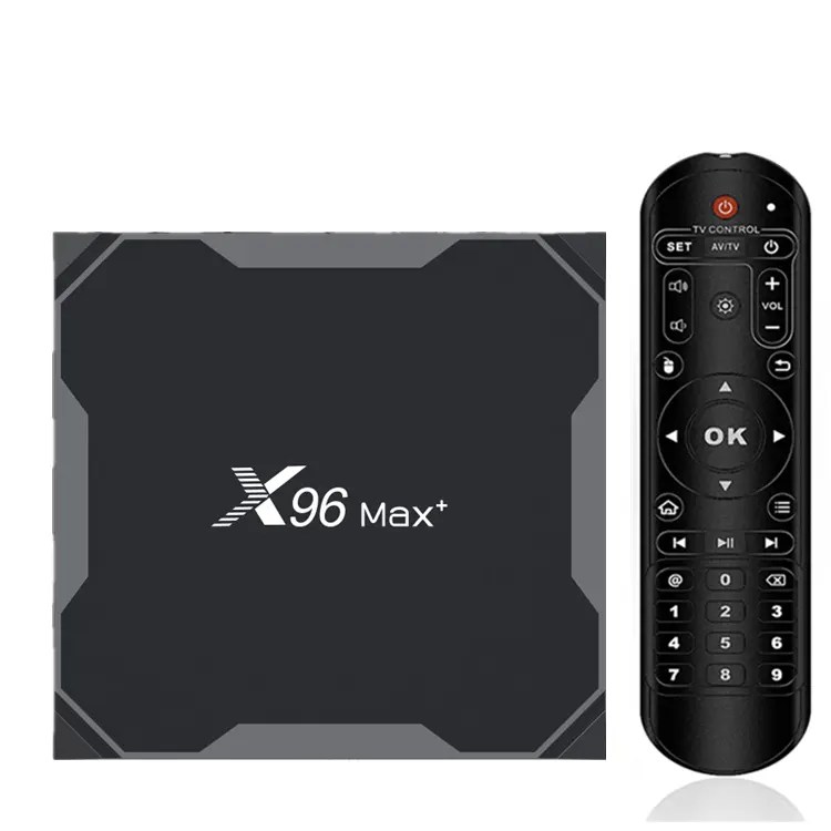 Фабрика X96 max plus S905X3 tv box X96 MAX + 4 Гб оперативной памяти, 32 Гб встроенной памяти, Android 9,0 8K BT4.0 tv box 4 Гб 64 Гб Лидер продаж smart Декодер каналов кабельного телевидения компьютерной приставки к телевизору для ТВ-приставки X96max +