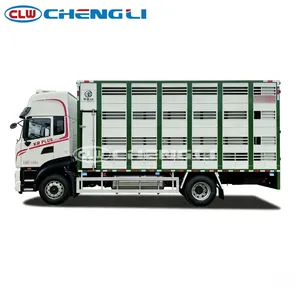 Camión de transporte de ganado HOWO 4x2 20-25T, transportador de animales para ganado vacuno, cerdos, ovejas y aves de corral, con carrocería ventilada, en venta. - Product Image 5