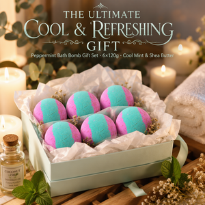 Bombe de bain artisanale à la menthe poivrée et au beurre de karité, boule effervescente hydratante et rafraîchissante pour bain relaxant, convient à tous les types de peau, OEM ODM 120g - Product Image 5