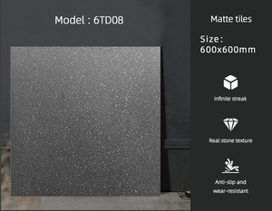 Fornitura di fabbrica moderna Foshan ceramica opaca piastrelle antiche in marmo modello pavimento in pietra struttura Carreaux materiali da costruzione Piso - Product Image 5