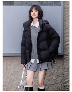 Venta al por mayor: Nueva chaqueta corta de plumón para el invierno 2025, moderna, informal y versátil, 90% plumón de pato, alta calidad - Product Image 5