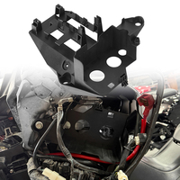 Support de phare latéral avec protection de batterie, boîte de batterie côté gauche, compatible avec Yamaha Tmax530 Tmax560 2017-2021, noir, pour moto