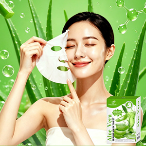 แผ่นมาส์กหน้า DR DAVEY Glowing Serum Sheet Mask สูตรอโลเวร่า สำหรับใช้ในชีวิตประจำวัน (Private Label) - Product Image 2
