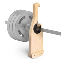 Outil de levage à levier en bois pour le changement facile des plaques de barre, pour la remise en forme à domicile et le rack de musculation pour soulevé de terre