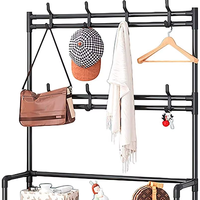 Étagère de rangement multifonctionnelle pour chaussures, manteaux et sacs, avec base en métal et marbre, idéale pour les acheteurs en gros (FCL)