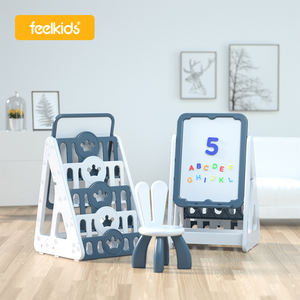 Estantería interior de alta calidad para bebés, caja de almacenamiento de plástico, estante para <span class=keywords><strong>libros</strong></span>, muebles para niños, gabinete de dibujos animados, estantería de almacenamiento de juguetes para niños - Product Image 1