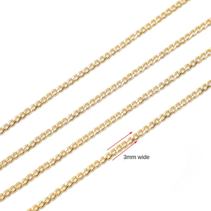 Wholesale Aceworks NCS51035-M PVD Coated 18k Stainless Steel NK Cuban Link Chain 10m Roll for Bracelet Necklace Making - Product Image 6