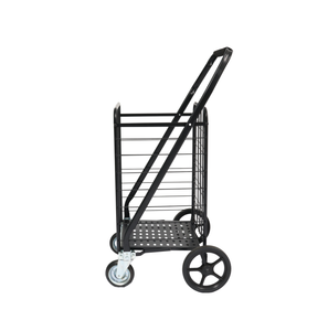 80 किलो की फैक्ट्री कस्टम फर्म पोर्टेबल फोल्डिंग शॉप ट्रॉली की दुकान के साथ सुपरमार्केट के लिए उपयोग में नीचे लोहे की प्लेट समर्थन ट्रॉली की दुकान - Product Image 2
