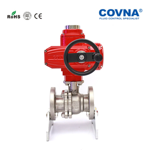 วาล์วบอลแบบมีหน้าแปลน COVNA รุ่นสั่งซื้อด่วน DN25/32/50 พร้อมมอเตอร์ไฟฟ้าควบคุมการไหลของน้ำ 24V/110V - Product Image 5