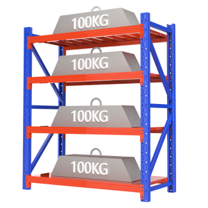 Ayarlanabilir endüstriyel depolama rafları ev süpermarket rafları demir istifleme rafları depo çelik Metal sergileme standı karton için - Product Image 1