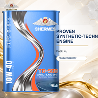 Huile moteur essence TG-500 API SL SAE 10W-40 ILSAC GF-3 4L Fabricant OEM sous marque privée