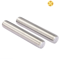 Hot Sale Stainless Steel 304 316 Metric Zinc/Black Finish Full Thread Stud Bolt 3/8 5/16 Threaded Rod
