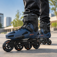 Patins à roulettes en ligne COUGAR Urban Freestyle à coque rigide, quatre roues, pour entraînement adulte et patinage urbain en extérieur