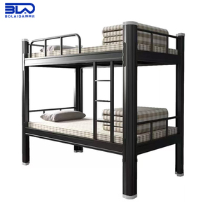 Cama Litera Metálica Individual sobre Individual, Estructura de Acero de Grado Comercial para Dormitorios de Personal y Campamentos - Product Image 1