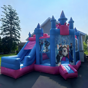 <span class=keywords><strong>Castillo</strong></span> Inflable con Tobogán de Elsa y Anna, de PVC de Alta Calidad, Venta Directa de Fábrica - Product Image 5