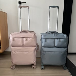 Maleta <span class=keywords><strong>de</strong></span> <span class=keywords><strong>Viaje</strong></span> Moderna <span class=keywords><strong>de</strong></span> Lujo <span class=keywords><strong>de</strong></span> 20 Pulgadas, Fabricada en Mezclilla, Ultraligera, Resistente al Desgaste, con Múltiples Bolsillos, Impermeable y con Ruedas Silenciosas - Product Image 2