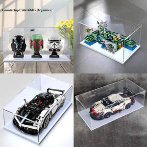 صندوق عرض أكريليك كبير شفاف مقاوم للغبار لعرض نماذج السيارات، صندوق عرض محمول للعرض على الطاولة لمقتنيات السيارات - Product Image 2