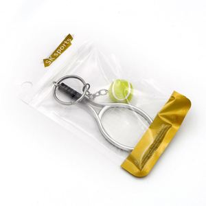 พวงกุญแจโลหะรูปไม้ปิงปอง ของที่ระลึกสำหรับแฟนกีฬา ของเล่นเสริมอุปกรณ์กีฬา - Product Image 4