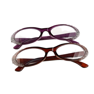 Nouvelle Arrivée 2026 – Lunettes de Lecture Élégantes Anti-Lumière Bleue Unisexe, Monture Ovale en PC, Verres Transparents Brillants – Vente en Gros - Product Image 1