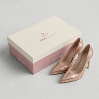 Boîte d'emballage pour chaussures en carton rigide gaufré fait main - Boîte cadeau pour chaussures avec options personnalisées