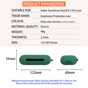 Estuche de Silicona para Auriculares Anker Soundcore AeroFit 2 Pro, Funda para Auriculares Inalámbricos, para <span class=keywords><strong>AirpodsPro</strong></span> Buds - Product Image 2