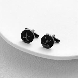 <span class=keywords><strong>Gemelli</strong></span> Personalizzati SP per Uomo in Acciaio Inossidabile, Incisi <span class=keywords><strong>con</strong></span> Lettera e Motivo, Forma Rotonda - Product Image 5