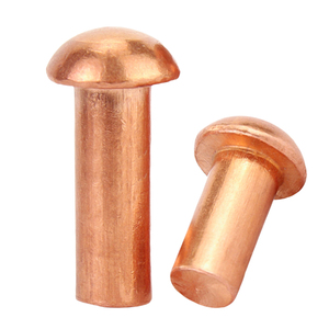 5-20 pièces/sac Rivets pleins à tête en cuivre de qualité supérieure M2-M8 Grade 4.8 Nindejin ZT-CU-867 Longueur 2mm-50mm Fourniture d'usine - Product Image 2