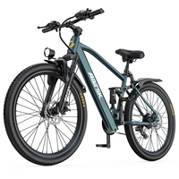 Vélo Électrique Urbain Aairsk 36V 13Ah 400W 26'' Double Suspension 21 Vitesses Frein à Disque Moteur Brushless PAS Moteur Moyeu Arrière