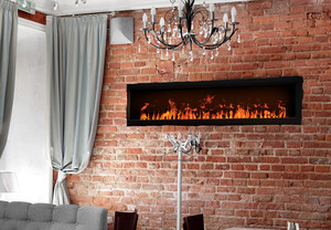 Chimenea de vapor de agua de tamaño largo de alto nivel 1000/1200/1500/1800/2000, aplicación eléctrica, Control remoto, chimenea de vapor 3D - Product Image 5