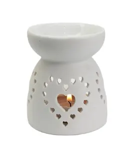 Керамические свечи Tealight держатель эфирное масло горелки | Арома-диффузор для дома украшения романтический свадебный белый