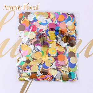 AM-FMH08 Palloncini Circolari in PET con Paillettes Metalliche Arcobaleno e Colori Solidi per Decorazioni Festive e Matrimoni - Product Image 6