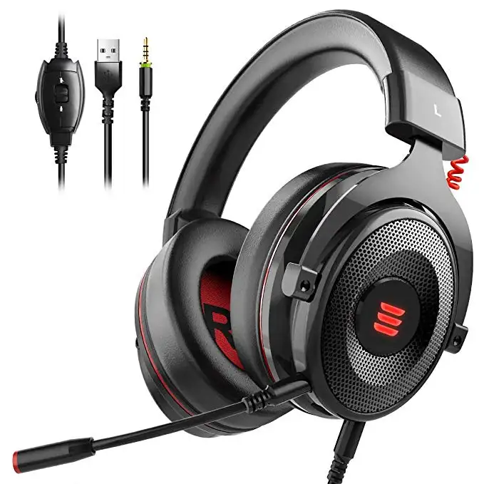 Alta qualidade Wired gaming headphones gamer headphones earflap gaming headset com microfone