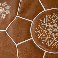 50*50cm européen luxe PU maroc Boho Design décor housse de coussin de siège