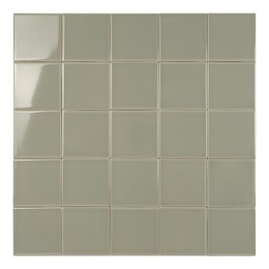 Piastrella Pure Sage Gloss 10x10 cm con Bordi Irregolari e Finitura Lucida - Product Image 1