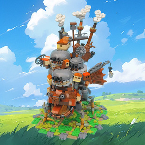 Bloques <span class=keywords><strong>de</strong></span> Construcción <span class=keywords><strong>de</strong></span> Plástico del <span class=keywords><strong>Castillo</strong></span> Móvil <span class=keywords><strong>de</strong></span> <span class=keywords><strong>Howl</strong></span>, Modelo <span class=keywords><strong>de</strong></span> Ensamblaje, Decoración <span class=keywords><strong>de</strong></span> Anime - Product Image 3