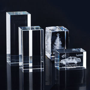 Jadevertu taille personnalisée en gros cube de <span class=keywords><strong>cristal</strong></span> K9 vierge pour gravure de surface au laser 3d fournisseur de fabrication de cristaux - Product Image 2