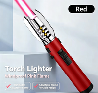 Briquet torche à jet rechargeable coupe-vent pour cigares, barbecue, camping, soudage, pistolet de pulvérisation portatif haute puissance, coupe-vent, best-seller